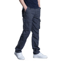 Lightweight Wear-resistant Ripstop Mens Cargo Black Work Pants Polyester Cotton